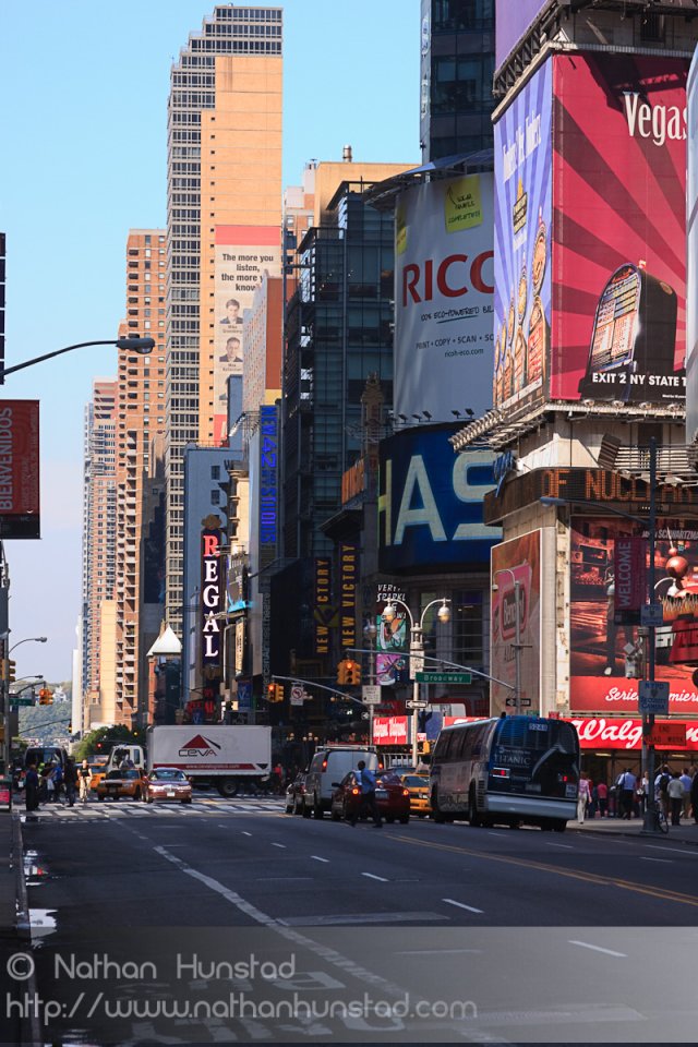 Times Square, where only tourists tread